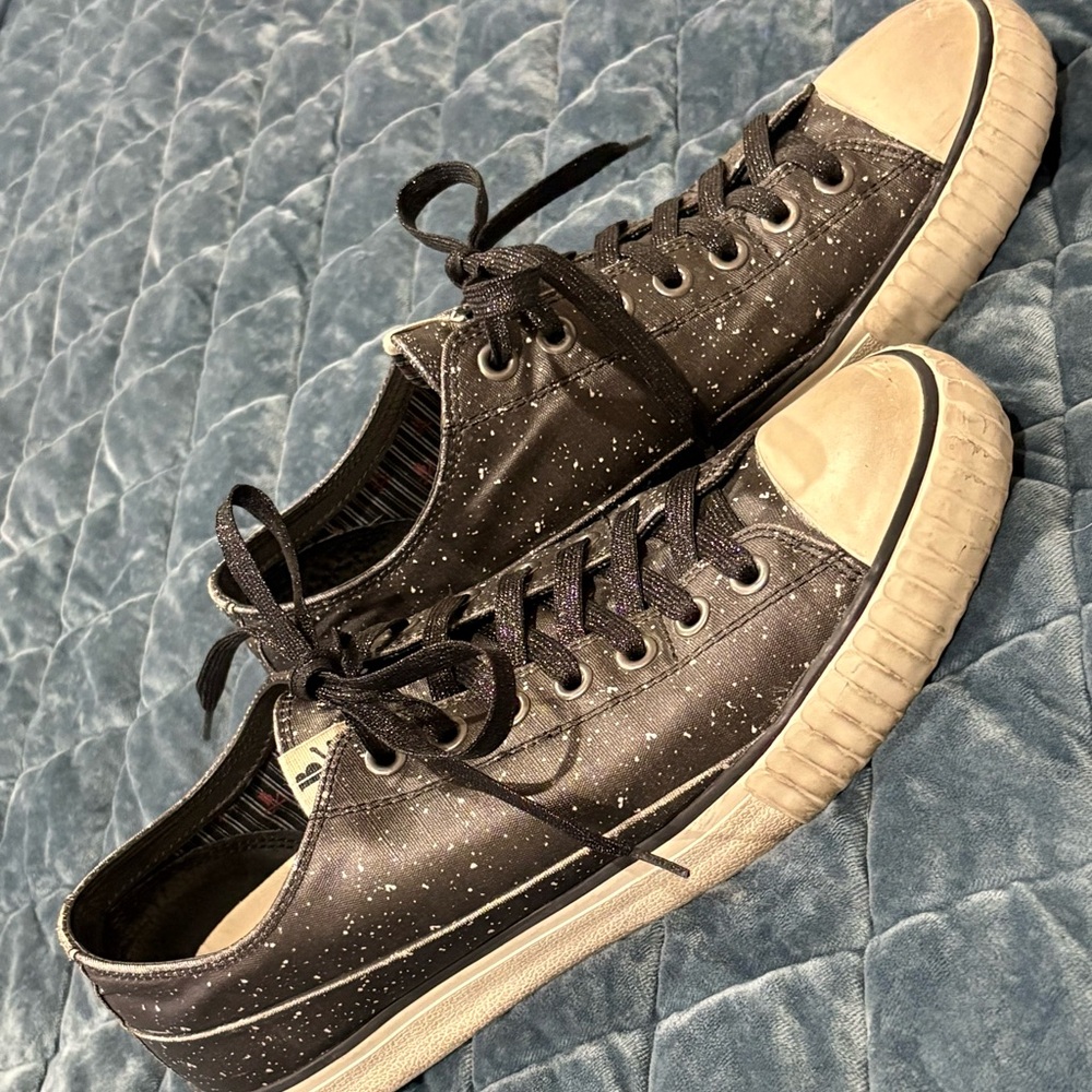 Speckled, Black John Varvatos Bootleg Sneakers